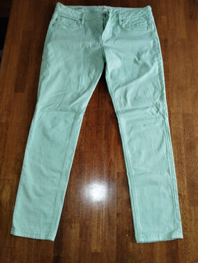 Vigoss The Jagger Skinny Jeans Seafoam Green Size 13 Mint Pastel Stretch